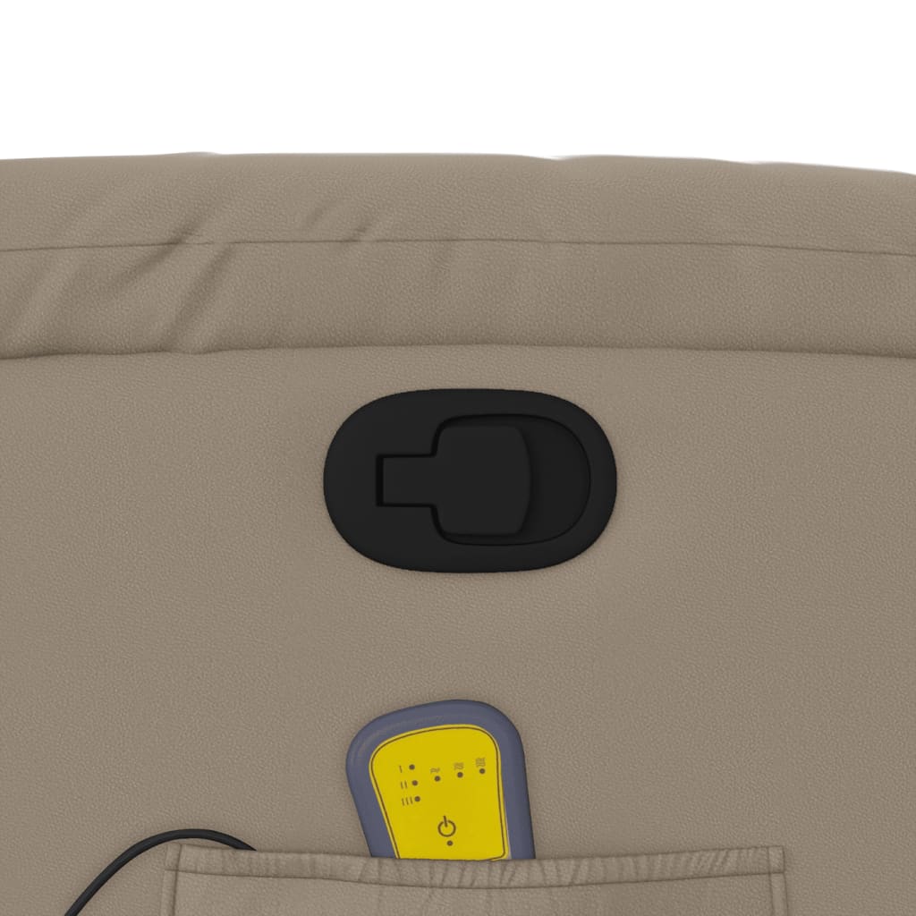 Elektrisk Massagefåtölj Cappuccino konstläder