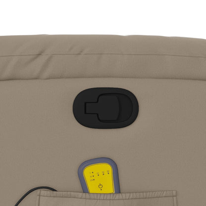 Elektrisk Massagefåtölj Cappuccino konstläder