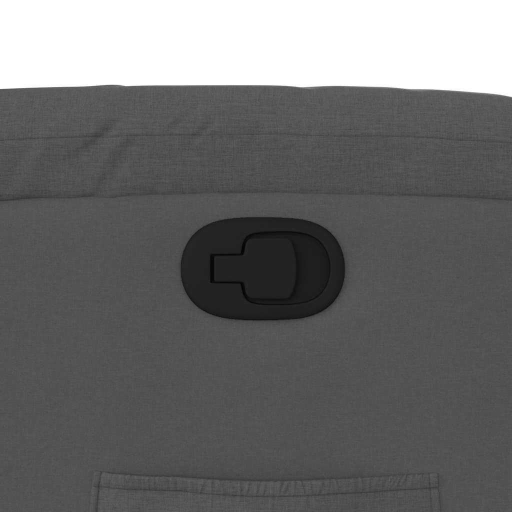 Fåtölj Mörkgrå Reclinerfåtölj tyg