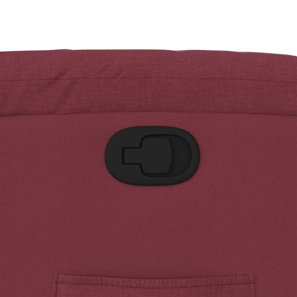 Fåtölj Vinröd Reclinerfåtölj tyg