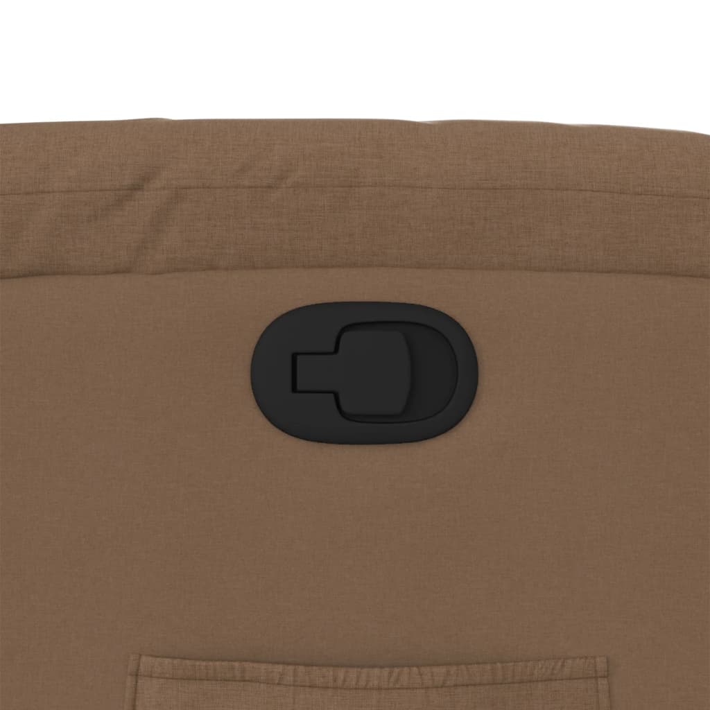 Fåtölj Brun Reclinerfåtölj tyg