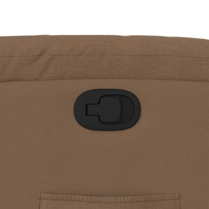 Fåtölj Brun Reclinerfåtölj tyg