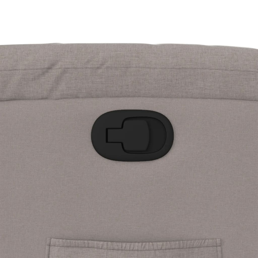 Fåtölj Taupe Reclinerfåtölj tyg
