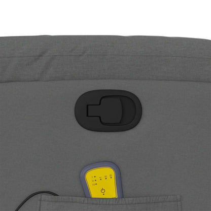 Elektrisk Massagefåtölj Mörkgrå tyg