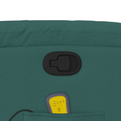 Elektrisk Massagefåtölj Grön Mörkgrön tyg