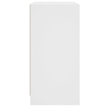 Skåp Vit med glasdörrar 68x37x75,5 cm