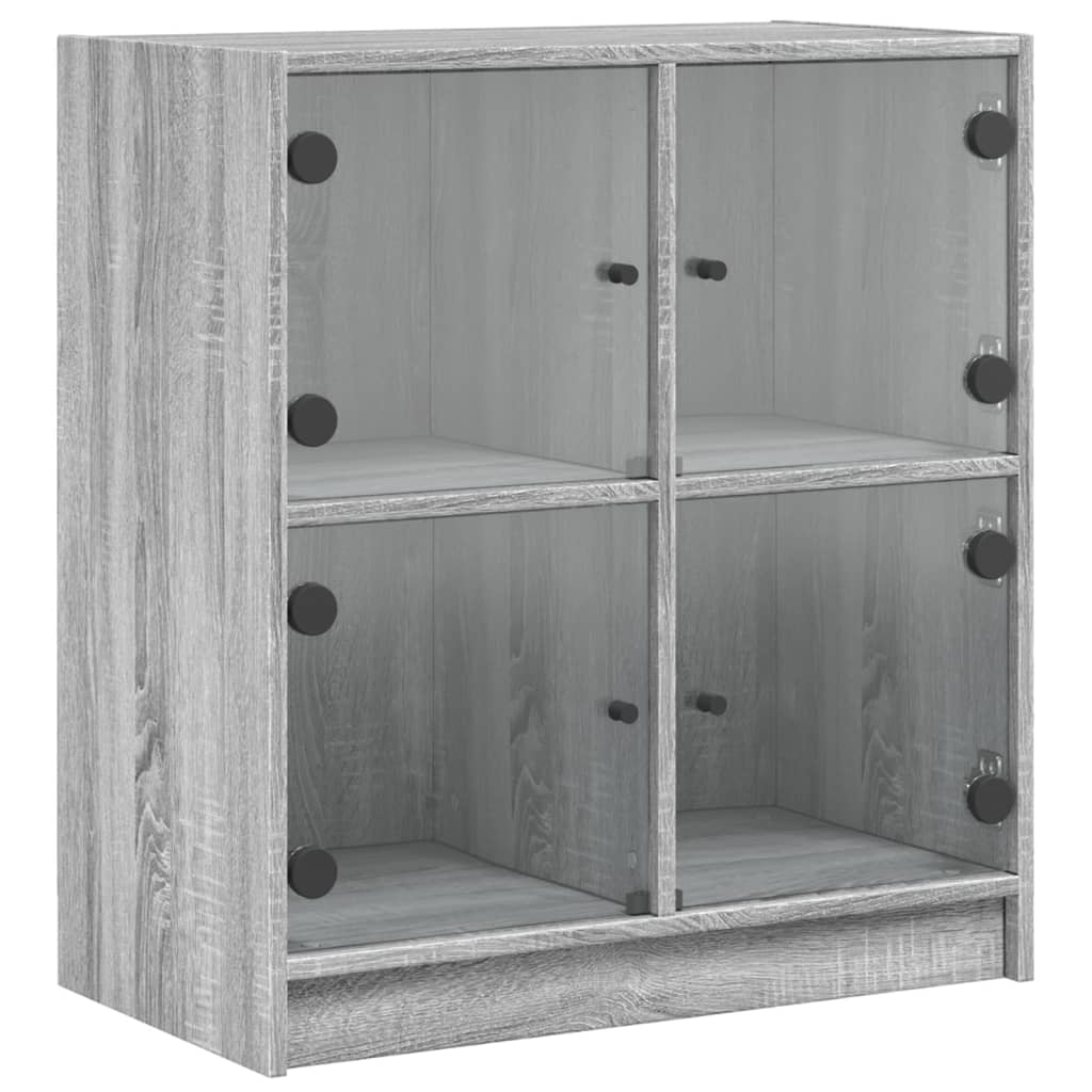 Väggskåp Sonoma Grå med glasdörrar 68x37x75,5 cm