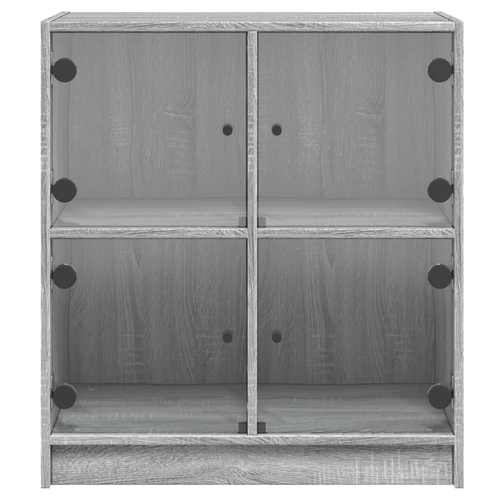 Väggskåp Sonoma Grå med glasdörrar 68x37x75,5 cm