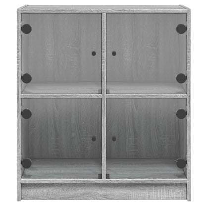 Väggskåp Sonoma Grå med glasdörrar 68x37x75,5 cm