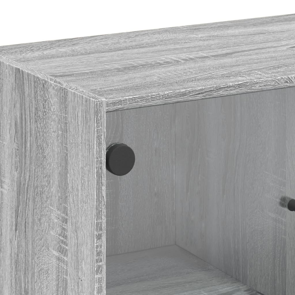 Väggskåp Sonoma Grå med glasdörrar 68x37x75,5 cm