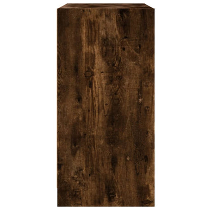 Skåp Rökfärgad Ek med glasdörrar 68x37x75,5 cm