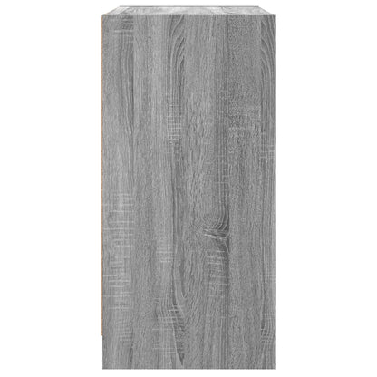 Skåp Sonoma Grå med glasdörrar 68x37x75,5 cm