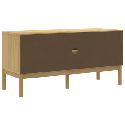 TV-Möbel Brun TV-Bänk FLORO vaxbrun 114x43x55 cm massiv furu