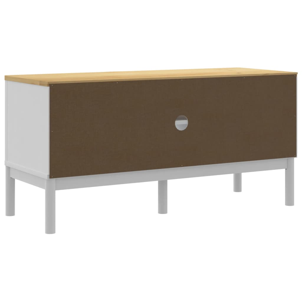 TV-Möbel Vit TV-Bänk FLORO 114x43x55 cm massiv furu