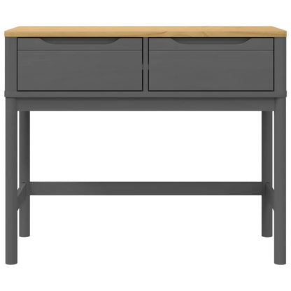 Avlastningsbord Konsollbord Grå FLORO 89,5x36,5x73 cm massiv furu