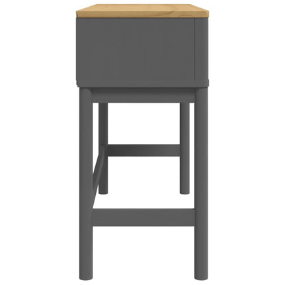 Avlastningsbord Konsollbord Grå FLORO 89,5x36,5x73 cm massiv furu
