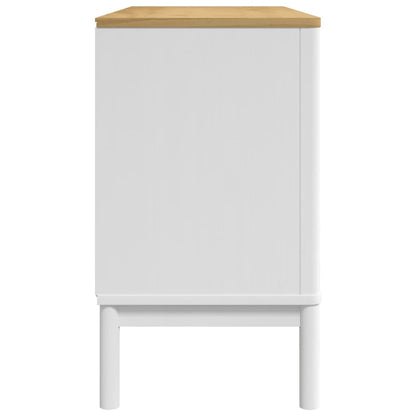 Sidobord FLORO vit 114x43x74 cm massiv furu