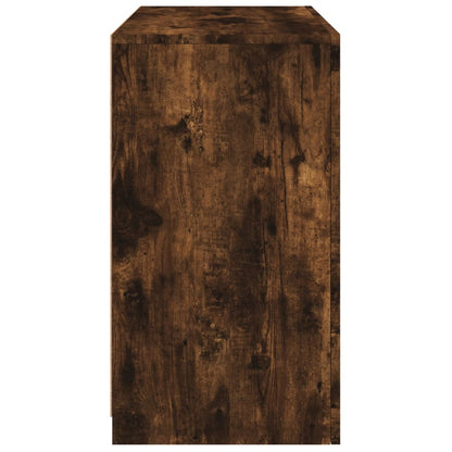 Skänk Rökfärgad Ek LED-belysning 60,5x37x67 cm