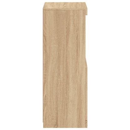 Skänk Sonoma Ek LED-belysning 41x37x100 cm