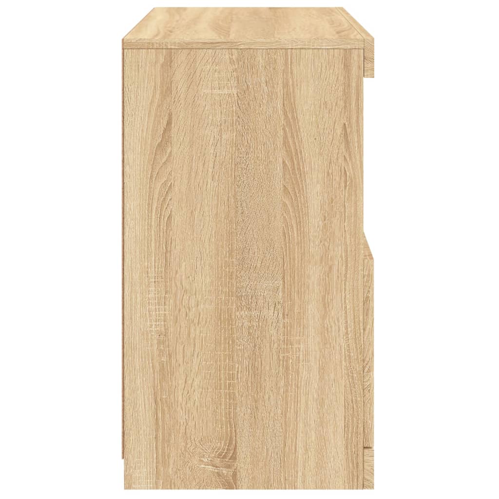 Skänk Sonoma Ek LED-belysning 60x37x67 cm