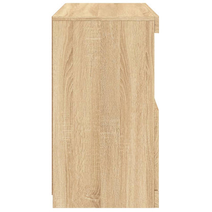 Skänk Sonoma Ek LED-belysning 60x37x67 cm