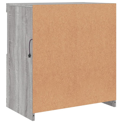 Skänk Sonoma Grå LED-belysning 60x37x67 cm