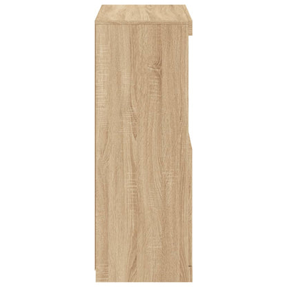 Skänk Sonoma Ek LED-belysning 60,5x37x100 cm