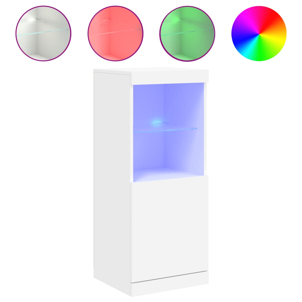 Skänk Vit LED-belysning 41x37x100 cm