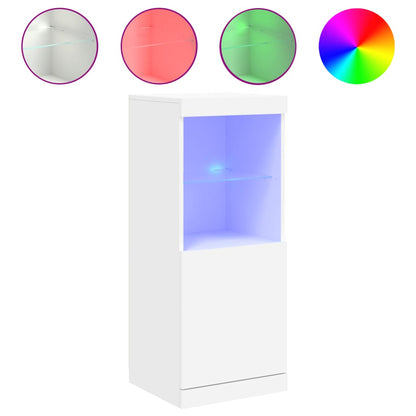 Skänk Vit LED-belysning 41x37x100 cm