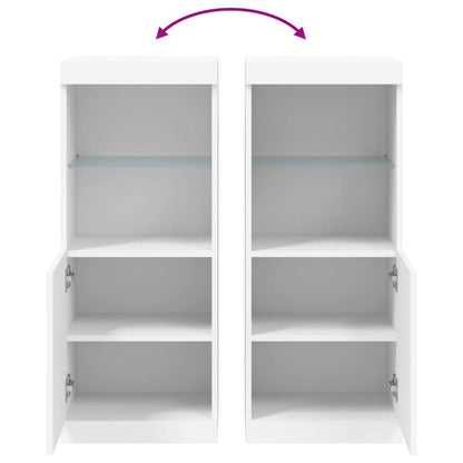 Skänk Vit LED-belysning 41x37x100 cm