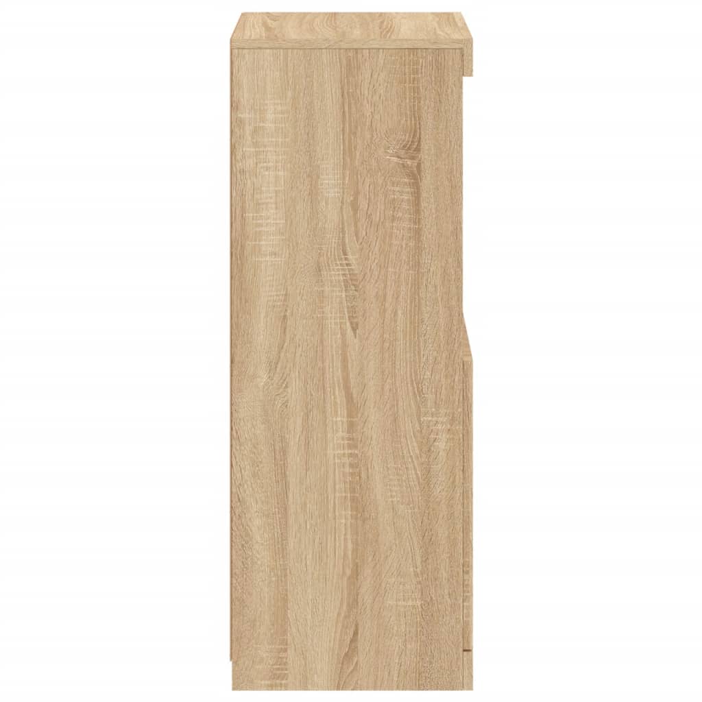 Skänk Sonoma Ek LED-belysning 41x37x100 cm