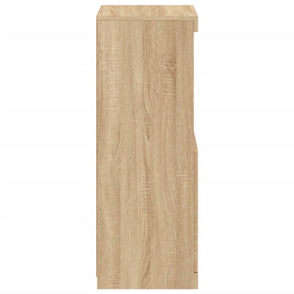 Skänk Sonoma Ek LED-belysning 41x37x100 cm