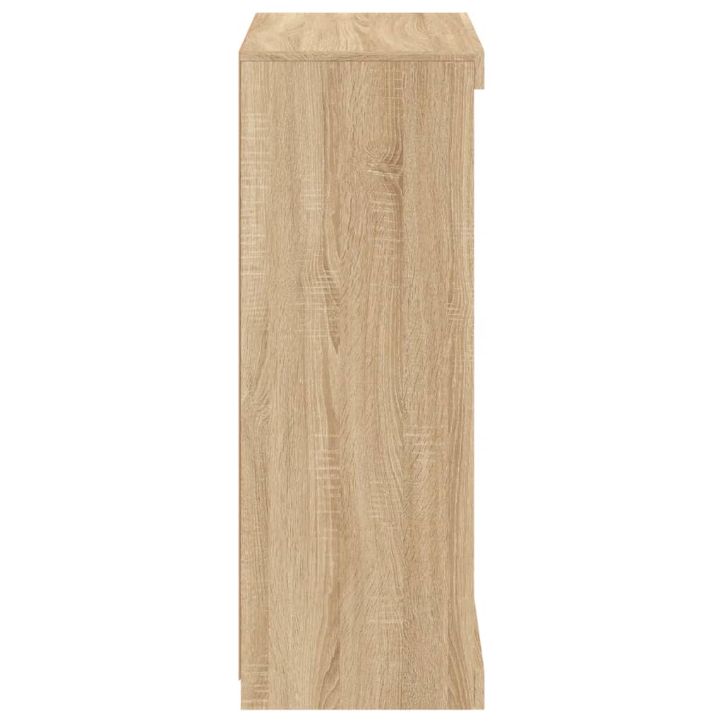 Skänk Sonoma Ek LED-belysning 60,5x37x100 cm