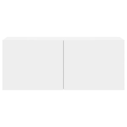 TV-Möbel Vit Väggmonterad TV-Bänk 100x30x41 cm