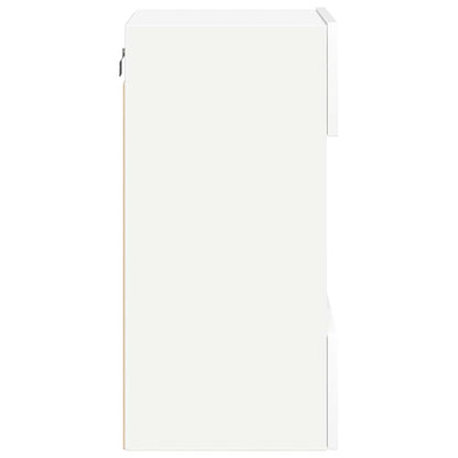 Nástenné skrinky s LED osvetlením pre TV 2 st vit 40x30x60,5 cm
