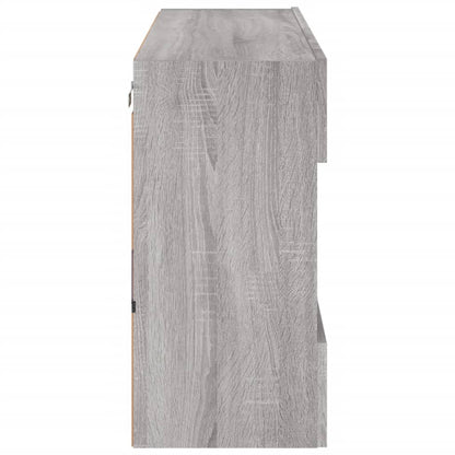 TV-Möbel Sonoma Grå TV-Bänk LED 98,5x30x60,5 cm