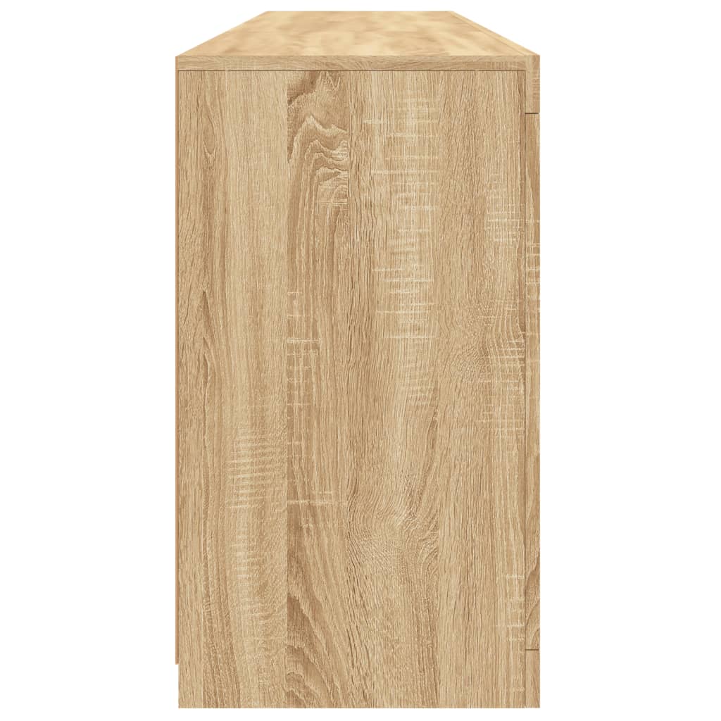 Skänk Sonoma Ek LED-belysning 162x37x67 cm