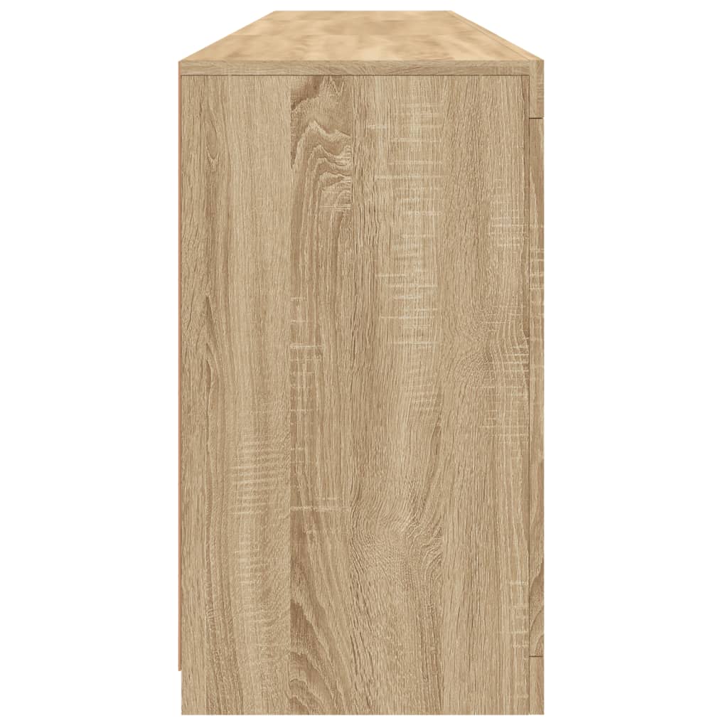 Skänk Sonoma Ek LED-belysning 181,5x37x67 cm