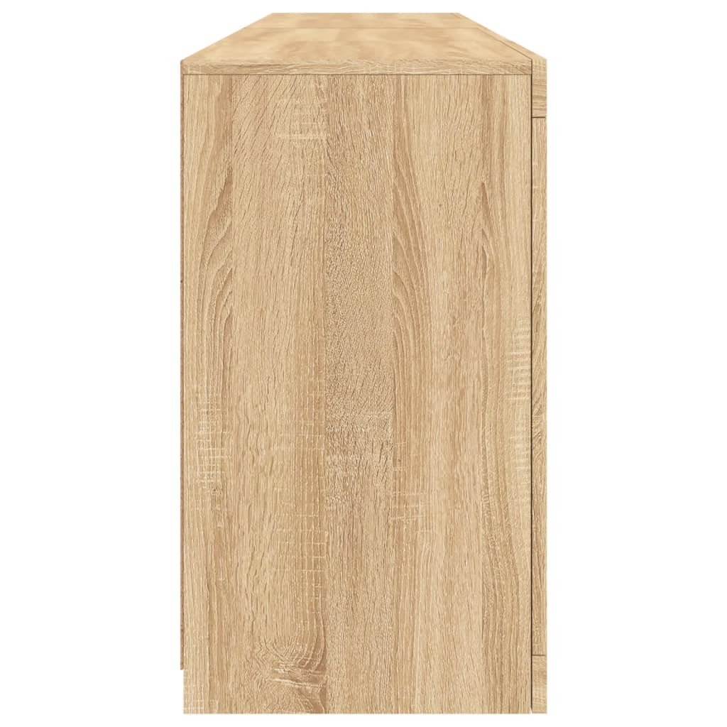 Skänk Sonoma Ek LED-belysning 164x37x67 cm