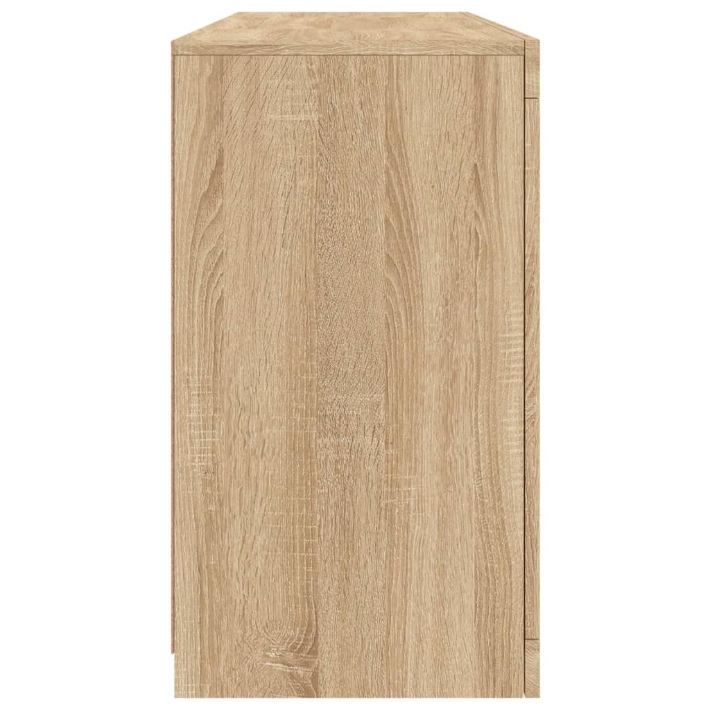 Skänk Sonoma Ek LED-belysning 142,5x37x67 cm