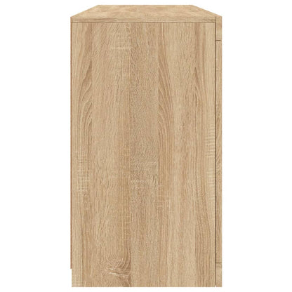 Skänk Sonoma Ek LED-belysning 142,5x37x67 cm