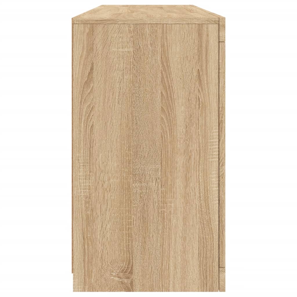 Skänk Sonoma Ek LED-belysning 163x37x67 cm