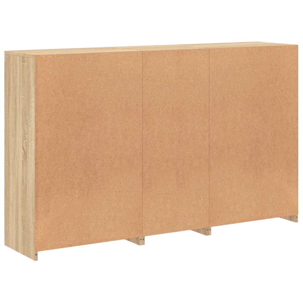 Skänk Sonoma Ek LED-belysning 162x37x100 cm