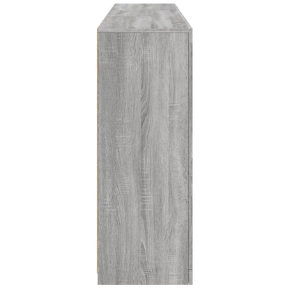 Skänk Sonoma Grå LED-belysning 162x37x100 cm