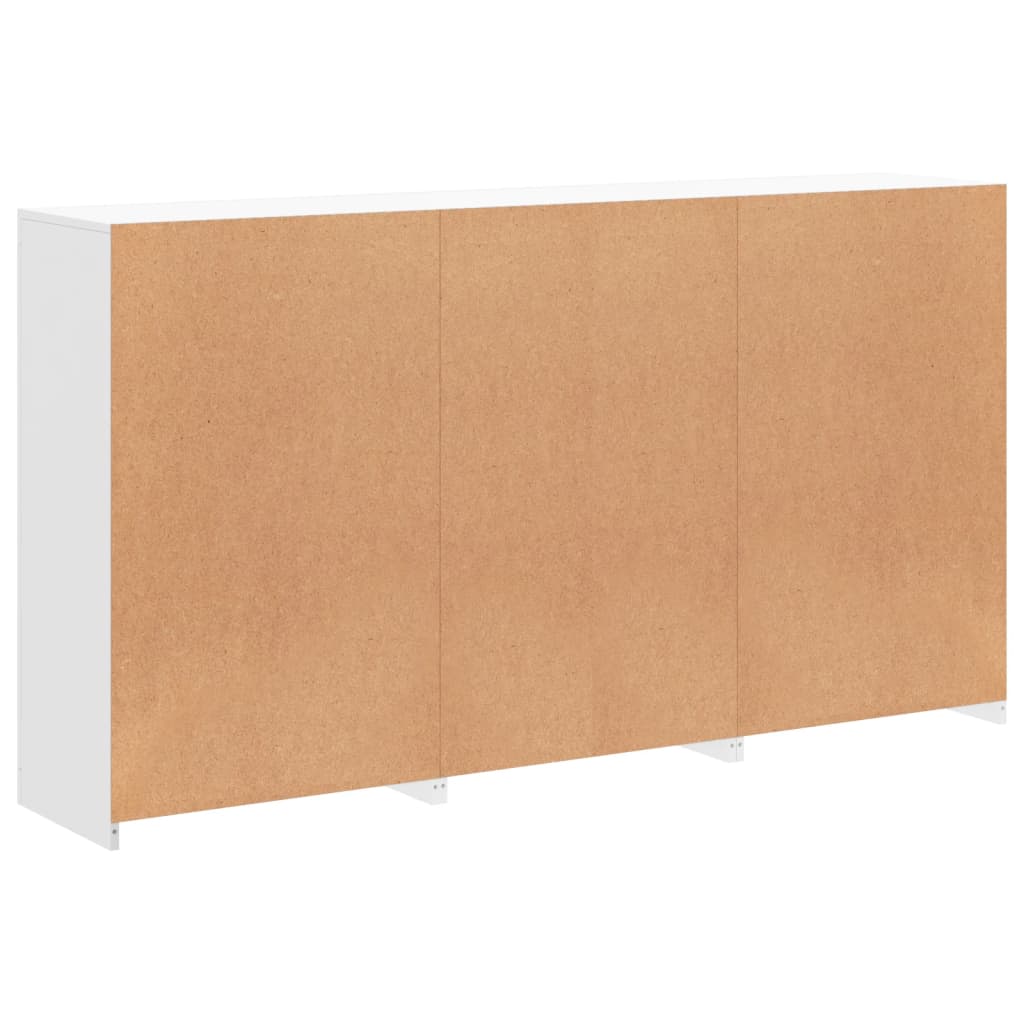 Skänk Vit LED-belysning 181,5x37x100 cm