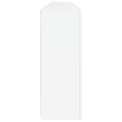 Skänk Vit LED-belysning 283x37x100 cm