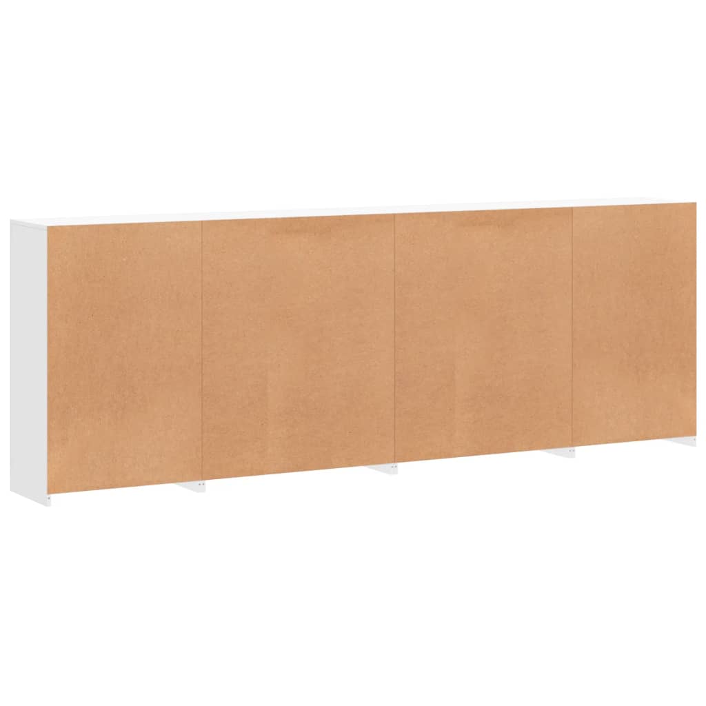 Skänk Vit LED-belysning 283x37x100 cm