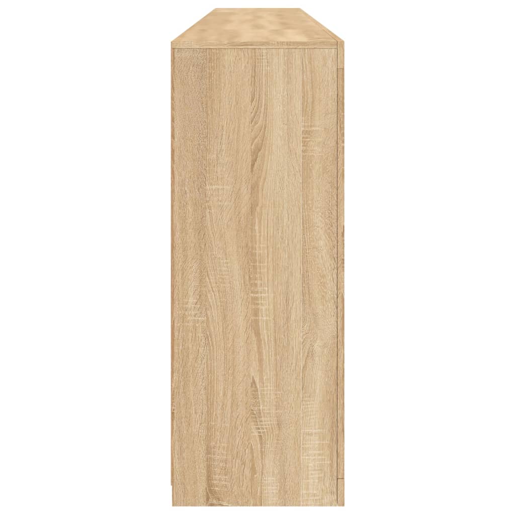 Skänk Sonoma Ek LED-belysning 162x37x100 cm