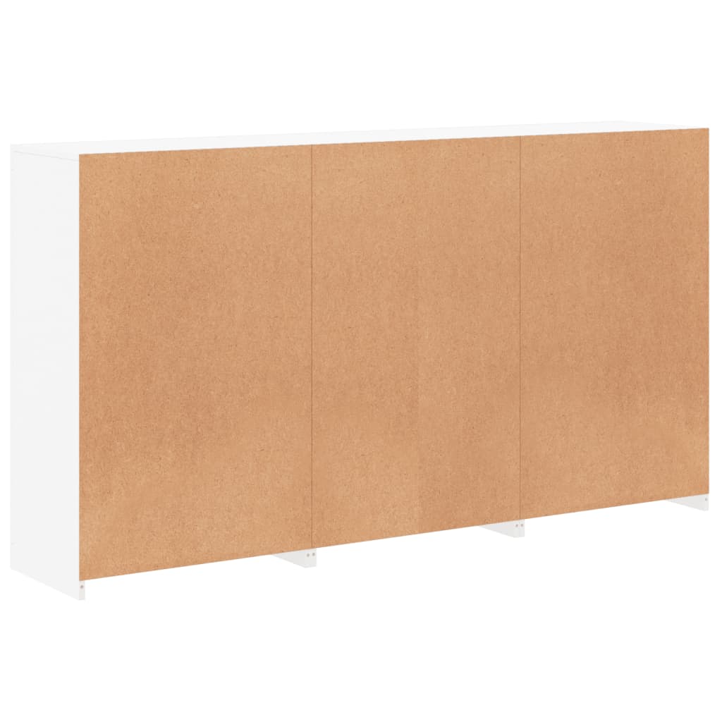 Skänk Vit LED-belysning 181,5x37x100 cm