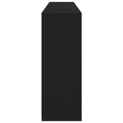 Skänk Svart LED-belysning 181,5x37x100 cm